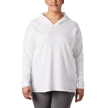 Columbia Hoodie Dames, Longer Days Plus Size Wit, 13IVOCLSD